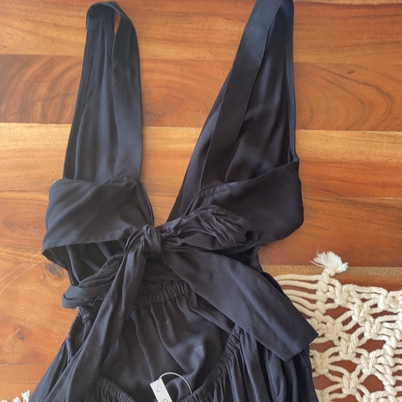 NWT ASOS sexy black maxi dress (size 0) - Picture 2 of 7